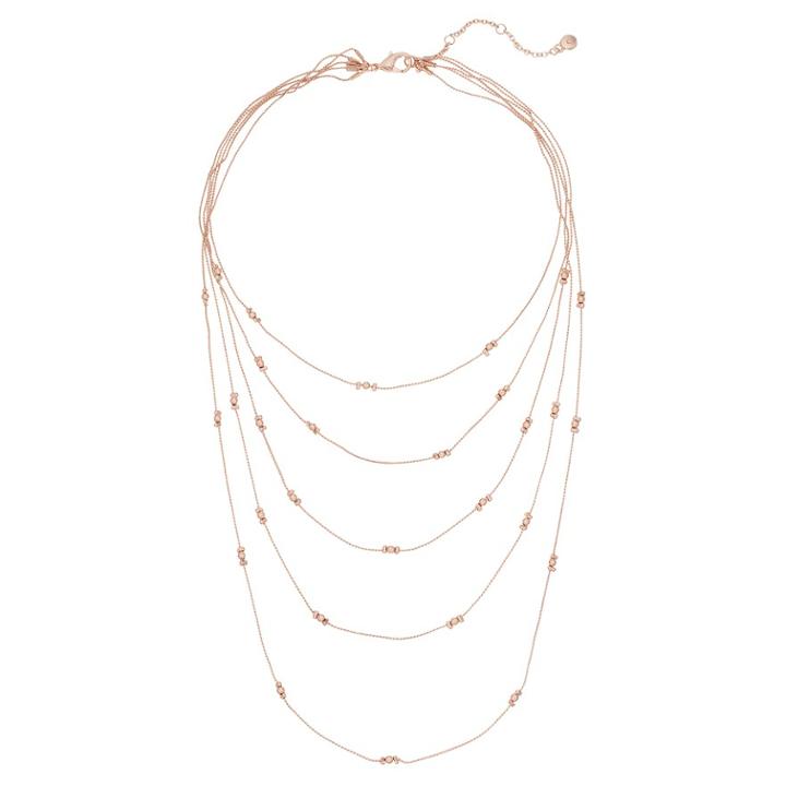 Bead Multi Strand Necklace, Women's, Pink