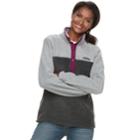 Women's Columbia Three Lakes Fleece Pullover Jacket, Size: Medium, Grey (charcoal)