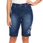 Women's Gloria Vanderbilt Amanda Bermuda Jean Shorts, Size: 8, Light Blue