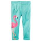 Girls 4-8 Carter's Graphic Capri Leggings, Girl's, Size: 4, Turquoise/blue (turq/aqua)