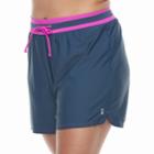 Plus Size Free Country Drawstring Swim Shorts, Women's, Size: 3xl, Med Grey