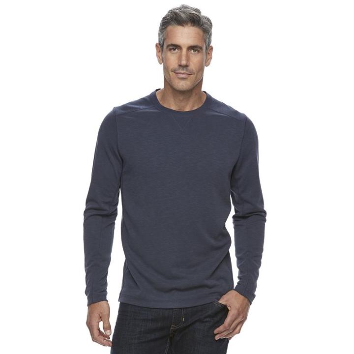 Men's Croft & Barrow&reg; Classic-fit Outdoor Slubbed Performance Tee, Size: Xxl, Dark Blue