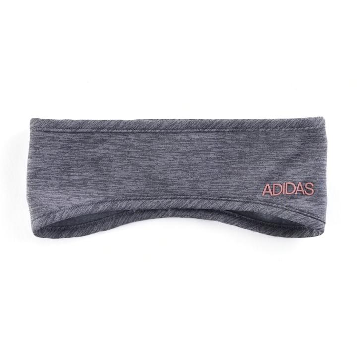 Women's Adidas Heather Climawarm Tapered Performance Headband, Med Grey