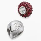 Insignia Collection Nascar Jeff Gordon Sterling Silver 24 Helmet Bead Set, Women's, Red