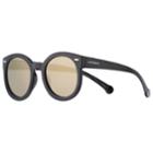 Converse 54mm Women's Round Sunglasses, Black