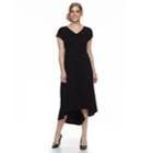 Petite Apt. 9&reg; Lace High-low Maxi Dress, Women's, Size: M Petite, Black