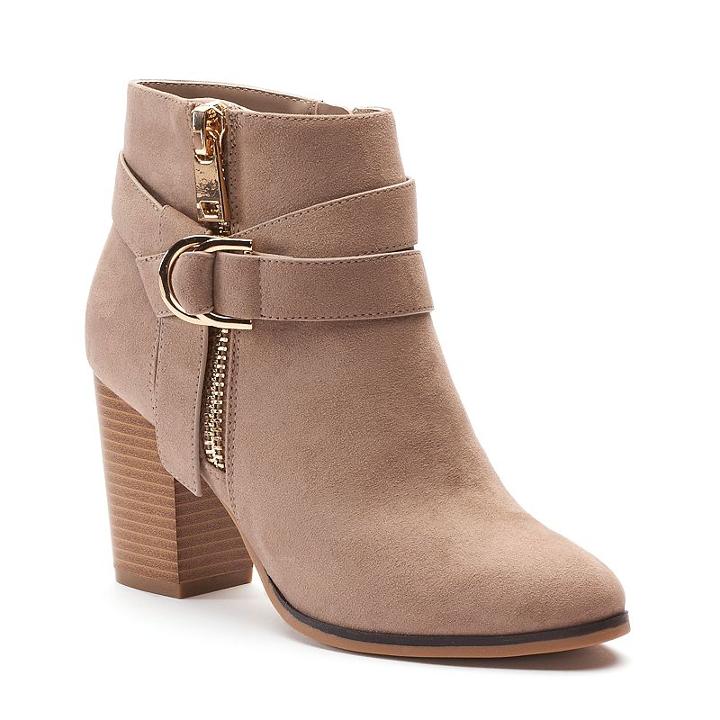 Apt. 9&reg; Advisor Women's Ankle Boots, Size: 7.5, Lt Beige