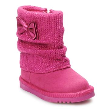 Jumping Beans&reg; Odessa Toddler Girls' Sweater Boots, Size: 9 T, Med Pink