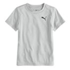 Boys 4-7 Puma Heathered Performance Logo Tee, Size: 5, Grey