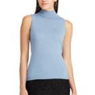 Women's Chaps Sleeveless Sweater, Size: Small, Blue