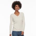 Women's Croft & Barrow&reg; Cable-knit Sweater, Size: Large, Med Beige