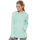 Women's Tek Gear&reg; French Terry Thumb Hole Hoodie, Size: Small, Med Green