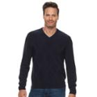 Men's Dockers Classic-fit Easy-care V-neck Sweater, Size: Xxl, Blue