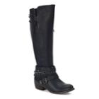 So&reg; Message Women's Knee High Riding Boots, Size: 9 Wc, Black