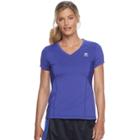 Women's Fila Sport&reg; Essential V-neck Short Sleeve Tee, Size: Medium, Med Purple