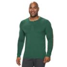 Big & Tall Sonoma Goods For Life&trade; Supersoft Modern-fit Henley, Men's, Size: Xxl Tall, Dark Green