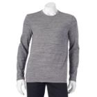 Men's Apt. 9&reg; Jaspe Modern-fit Interloop Texture-striped Tee, Size: Xxl, Black