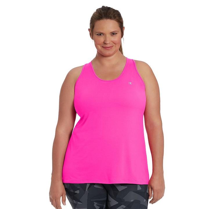 Plus Size Champion Absolute Tank, Women's, Size: 3xl, Brt Pink