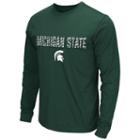 Men's Campus Heritage Michigan State Spartans Surge Long-sleeve Tee, Size: Medium, Dark Green