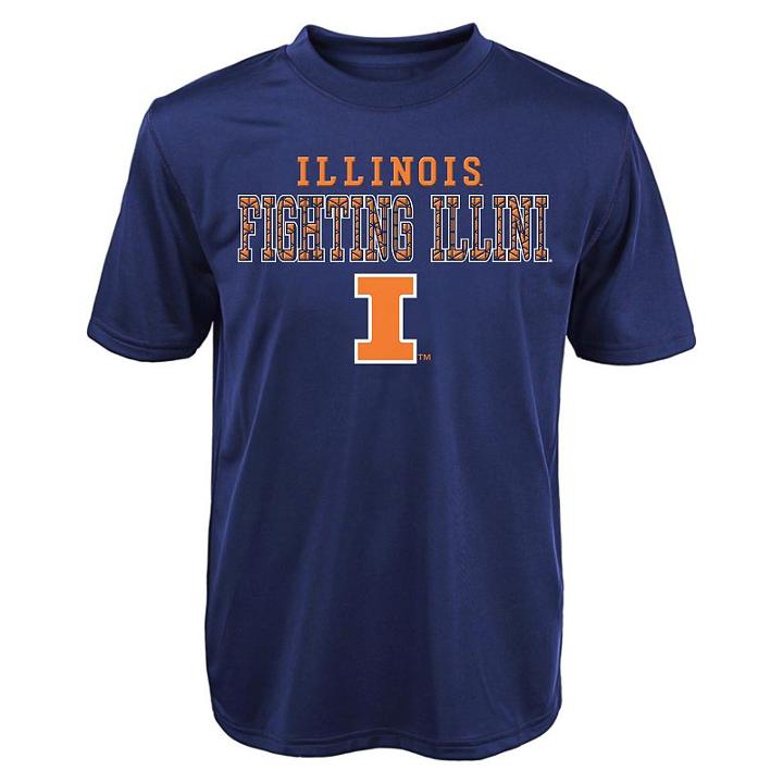 Boys 4-7 Illinois Fighting Illini Fulcrum Performance Tee, Boy's, Size: S(4), Blue