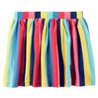 Baby Girl Carter's Striped Skort, Size: 18 Months, Blue (wash)