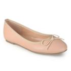 Journee Collection Vika Women's Ballet Flats, Girl's, Size: Medium (6), Light Pink
