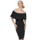 Juniors' Almost Famous Off-the-shoulder Shift Dress, Teens, Size: Small, Black
