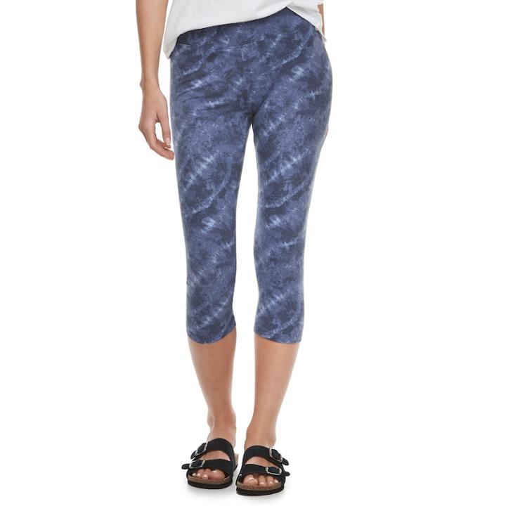 Women's Sonoma Goods For Life&trade; Capri Leggings, Size: Xs, Blue
