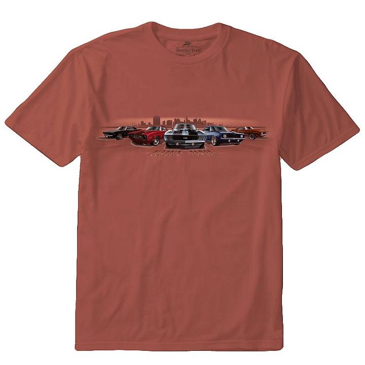 Big & Tall Newport Blue Classic Power Camaro Tee, Men's, Size: 3xb, Dark Red