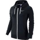Women's Nike Solid Jersey Full-zip Hoodie, Size: Xs, Grey (charcoal)