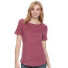 Women's Sonoma Goods For Life&trade; Essential Crewneck Tee, Size: Xl, Med Red