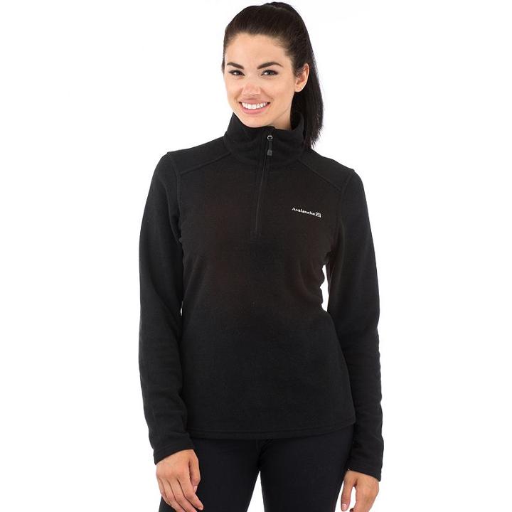 Women's Avalanche Fairmount Quarter-zip Jacket, Size: Small, Black