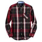 Boys 4-20 Chaps Plaid Button-down Shirt, Size: 14-16, Black
