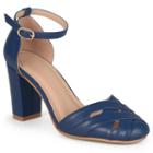 Journee Collection Issey Women's High Heels, Girl's, Size: 8.5, Blue (navy)