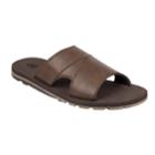 Wembley Cut Out Men's Slide Sandals, Size: Xl, Brown