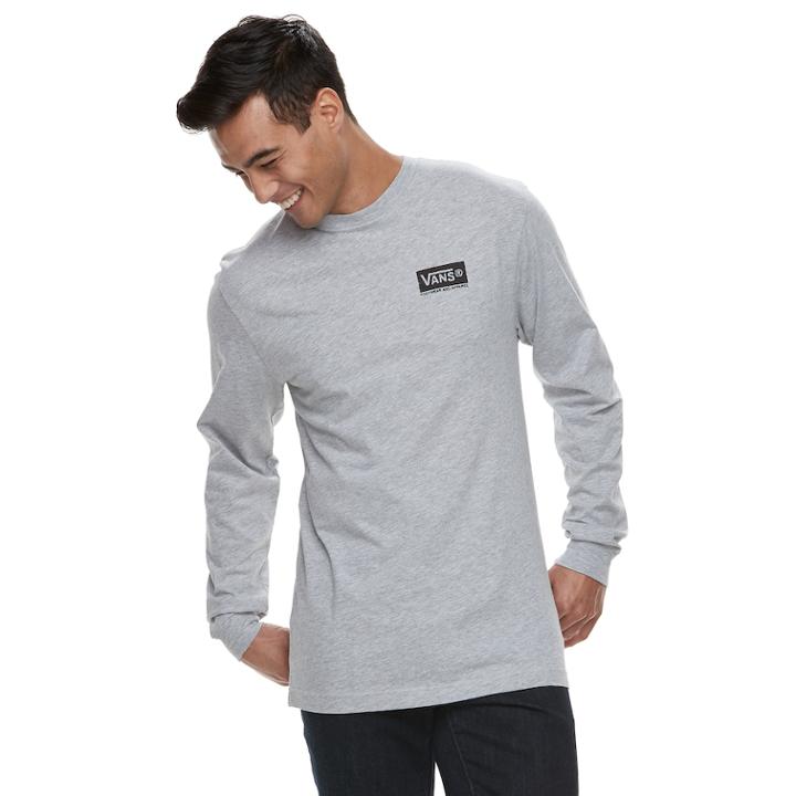 Men's Vans Stapled Tee, Size: Xl, Dark Grey