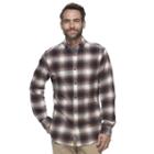 Men's Croft & Barrow&reg; True Comfort Plaid Classic-fit Flannel Button-down Shirt, Size: Medium, Med Brown