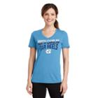 Women's North Carolina Tar Heels Fair Catch Tee, Size: Large, Blue