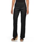 Petite Napa Valley Slimming Solution Straight-leg Dress Pants, Women's, Size: 16 Petite, Black