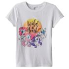 Girls 7-16 My Little Pony Wild At Heart Pinkie Pie, Fluttershy, Rarity & Rainbow Dash Graphic Tee, Girl's, Size: Small, White