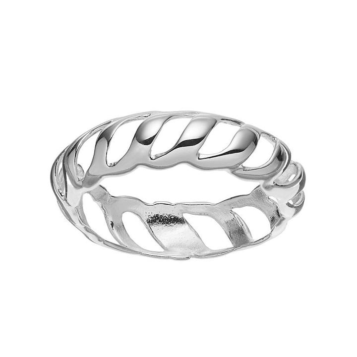 Primrose Sterling Silver Woven Ring, Women's, Size: 7, Grey