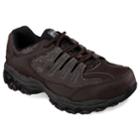 Skechers Work Relaxed Fit Cankton Men's Steel-toe Shoes, Size: 9.5, Dark Brown