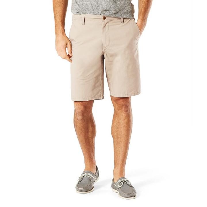 Men's Dockers Stretch Modern D2 Straight-fit Shorts, Size: 30, Lt Brown