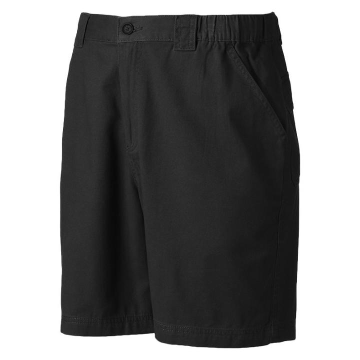 Big & Tall Croft & Barrow&reg; Twill Shorts, Men's, Size: 46, Black