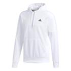Men's Adidas Logo Pull-over Fleece Hoodie, Size: Small, White
