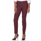 Women's Apt. 9&reg; Brynn Pull-on Skinny Dress Pants, Size: 12, Red
