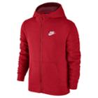 Boys 8-20 Nike Full-zip Club Hoodie, Size: Medium, Dark Pink