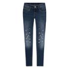 Girls 7-16 Levi's 710 Super Skinny Fit Star Embellished Jeans, Size: 14, Med Blue