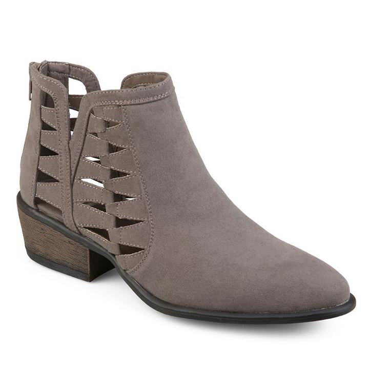 Journee Collection Finley Women's Ankle Boots, Size: 6, Grey