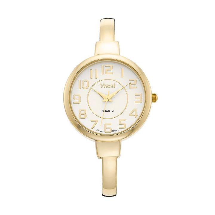 Vivani Women's Cuff Watch, Size: Medium, Yellow